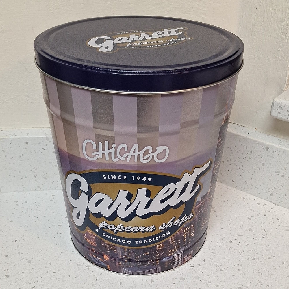 Garrett Popcorn Shops Tin